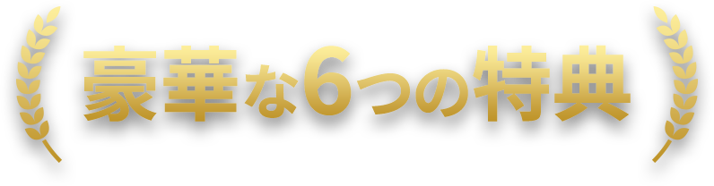 豪華な6つの特典